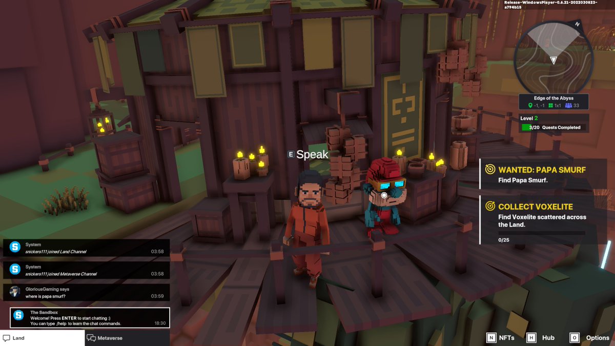 justifiedtv's tweet photo. @TheSandboxGame I just participated in the daily #SandboxAlphaS2Contest for a chance to earn up to 1,000 $SAND! Starting March 11 - Find Papa Smurf. Check out my screenshot below! 👇 #SandboxAlphaS2 https://t.co/gRnSQ1Zta0