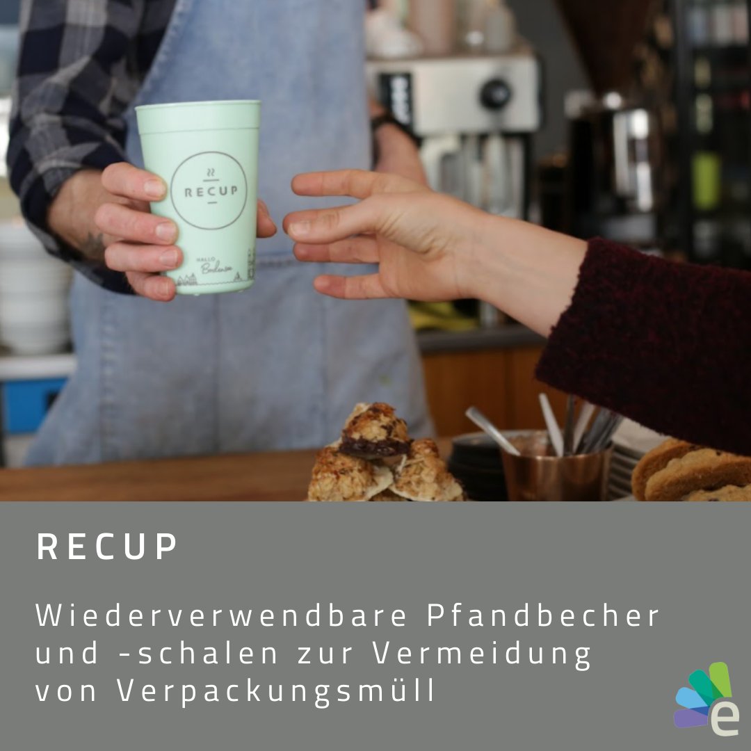 ecocrowd's tweet photo. Kennt ihr schon den #Recup und die #Rebowl? 💚 Damit könnt ihr Getränke und Speisen ganz einfach in wiederverwendbaren Gefäßen transportieren.
Weitere tolle nachhaltige Projekte findet ihr auf #EcoCrowd.
#wir_diezukunft #müllvermeidung https://t.co/ObzrQIGcK8