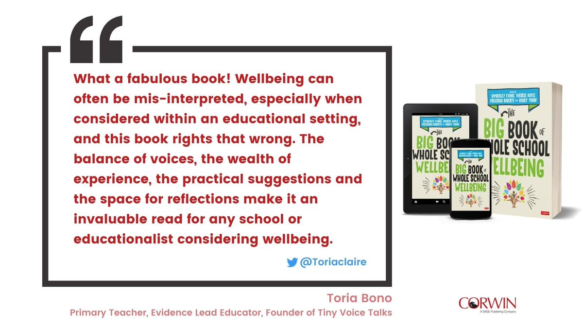 Heard the #BigBookWellbeing ep. of #TinyVoiceTalks? <a href="/toriaclare/">victoria hadfield</a> interviewed me + <a href="/nourishworkplce/">Nourish the Workplace - Kimberley Evans</a> <a href="/theresehoyle/">Therese Hoyle</a> <a href="/rondelle10_b/">B Yusuf FCCT👩🏾‍🔬 FRSA | Whole School Wellbeing</a> - we talked #WholeSchoolWellbeing and how we wrote a 22-author/4-editor book without meeting!
<a href="/SAGEeducation/">Sage Education</a> <a href="/edwellcoll/">#EdWellColl</a> 
buff.ly/3JhHkWA