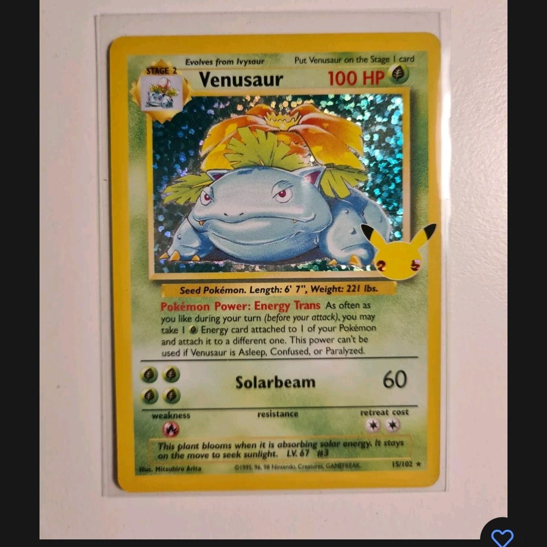 TripChocGaming's tweet photo. Gestern dank eBay-gutschein für 5 Euro gekauft 😂👍
Kann man Mal mitnehmen
#bisaflor
#Celebrations
#PokemonTCG https://t.co/QIs8YzhPhv