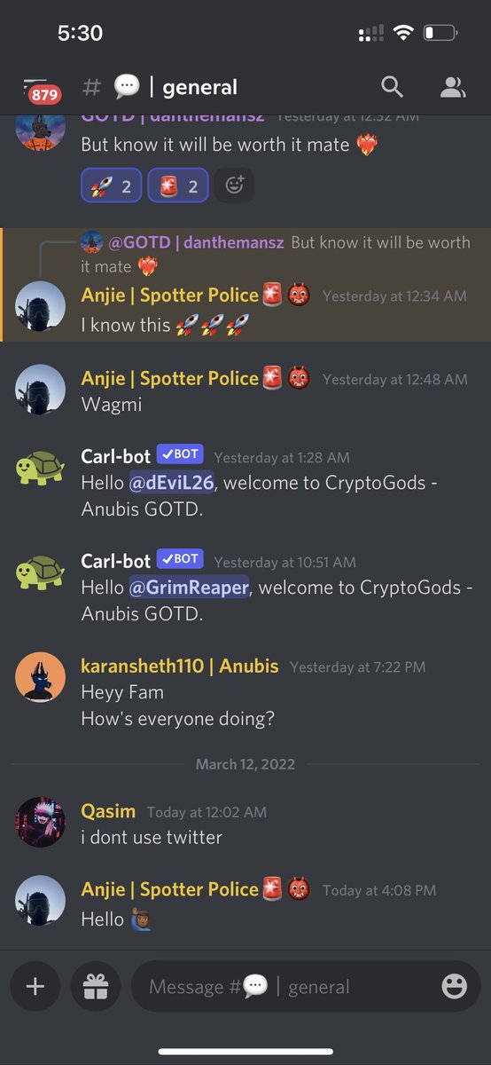anubis_gotd's tweet photo. Have you joined our discord yet to grind those whitelist spots? Don’t miss out on voting privileges before the mint day! Hop in - https://t.co/hMlQq9A2CW 🚀              

#NFTs #NFTGiveaway #Whitelist #NFTdrops #discord #community https://t.co/UWq7NVC97H