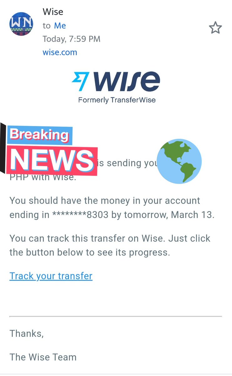 klein_mont's tweet photo. Thanks beh 
#transferwise #global https://t.co/i9eK8T6yTU