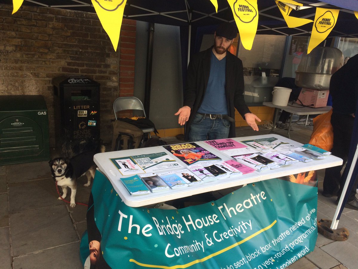 PengeTheatre's tweet image. Delighted to be celebrating the launch of @PengeFestival today!! Here are Associate Director Joseph Lindoe and Chief Executive Dusty hard at work #lovepenge #communityandcreativity