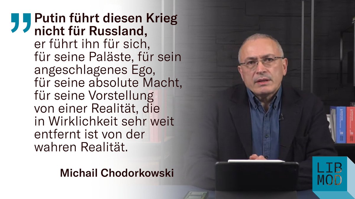 LiberaleModerne's tweet photo. Mit einem dramatischen Appell wendet sich das von Michail Cho­dor­kow­ski initi­ierte rus­si­sche Anti­kriegs-Komitee an das rus­si­sche Militär. @RusVerstehen hat den Aufruf als Video und Text in deut­scher Übersetzung dokumentiert. https://t.co/YNiYPJbLVR https://t.co/0h86pww7Py