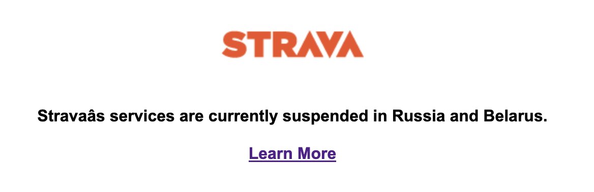 This isn't the error message I want to be seeing from <a href="/Strava/">Strava</a>'s API… 🙃