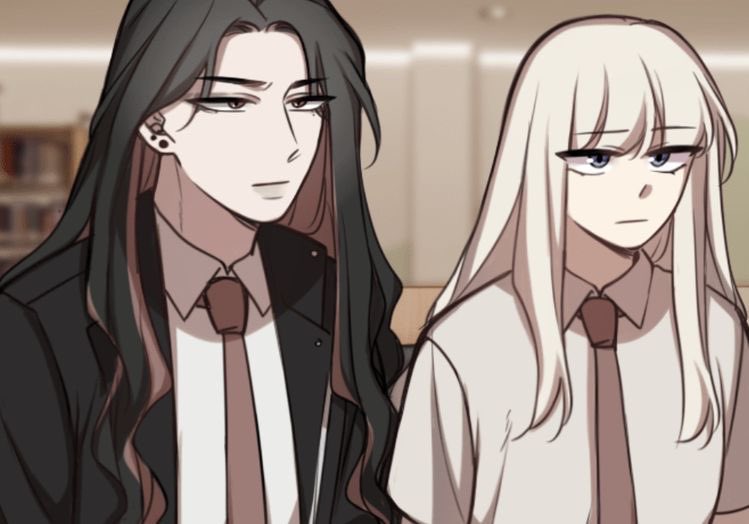 Sungiunnie's tweet photo. Yura and I have a lot in common,…we have the same hair colour and we are both gay af…😭🤧 the only thing that is different between us is that I’m not as tall as her and she can actually pull a girl not like me😐💀#girls #wlw #GL #winterbeforespring #manhwa #yuri #gay #webtoon https://t.co/V9kG8EGRfw