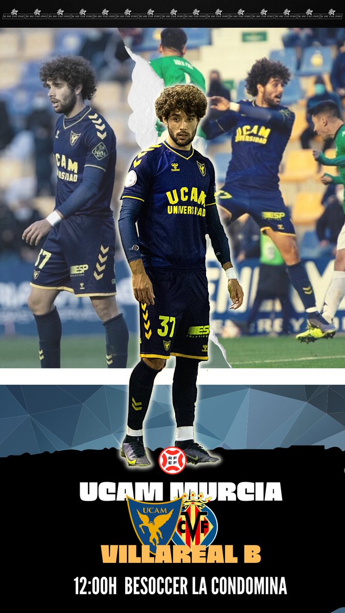 BeOneStarSport's tweet photo. 📅 MATCHDAY ⚽️

🤩 ¡@ferrii9991 tiene partido con el @UCAMMurciaCF!  

🆚 @CanteraGrogueta 
🕓 12:00 horas
🏟 Estadio BeSoccer La Condomina
⚔️ @Primera_RFEF 

🦁 ¡Hay que seguir sumando de 3️⃣, Ferran! 🤙🏻

 #UCAMMurciaVillarrealB https://t.co/xg4HwPN7tB