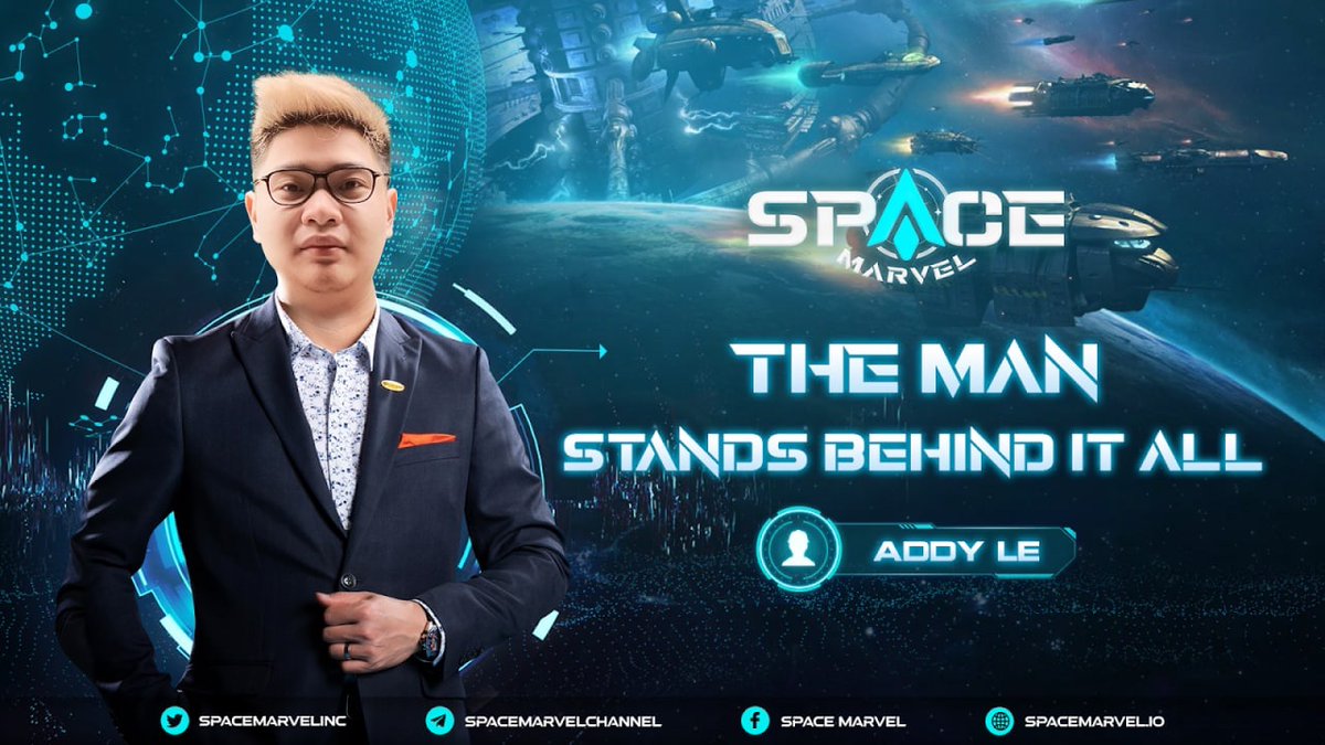 spacemarvelinc's tweet photo. 👨🏻‍💻 Let’s take a look at the amazing achievements of CEO Addy Le - the leader of the Space Marvel universe. 

✔️ 6 years working in high-tech projects. 
✔️ 3 years experience in Mobile games.
✔️ Many game/app products have reached the top 1 trending.

#SVE #Metaverse #NFTGame https://t.co/fwlapbdIdC