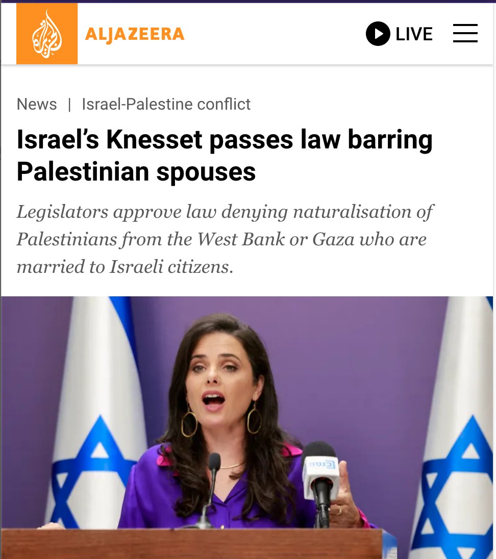 AlanRMacLeod's tweet photo. When you're definitely not an Apartheid state... https://t.co/sGjBoi6IbE