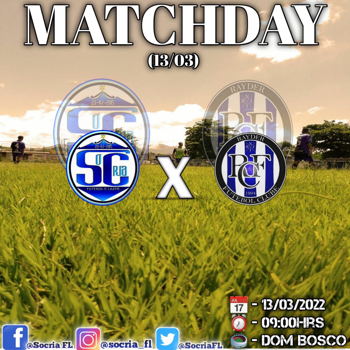 SocriaFL's tweet photo. BOM DIA FAMÍLIA! 👀💸

Amanhã é Dia De Mais Um Clássico Contra a Forte Equipe Do Rayder Que Vai Vim De Comendador Soares Nos Visitar! Peço a Presença De Todos Para Esse Grande Jogo e Garanto q Não Vão Se Arrepender..🚀💙

#2022NossoAno🙌🏾
#Jogão💸🤭
#PraCimaaa🚀 https://t.co/52iXKHzmyJ