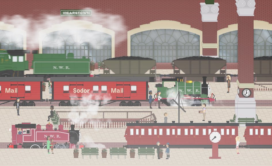 “Where is that mainland diesel? We’re supposed to be back at the branchline by 7!” Percy wheesed steam in annoyance “Stationmaster says it’s a fault at the bridge, he said it will be around 30 minutes until it’s fixed” said his driver “Bother!” #TravelNorthWesternAU