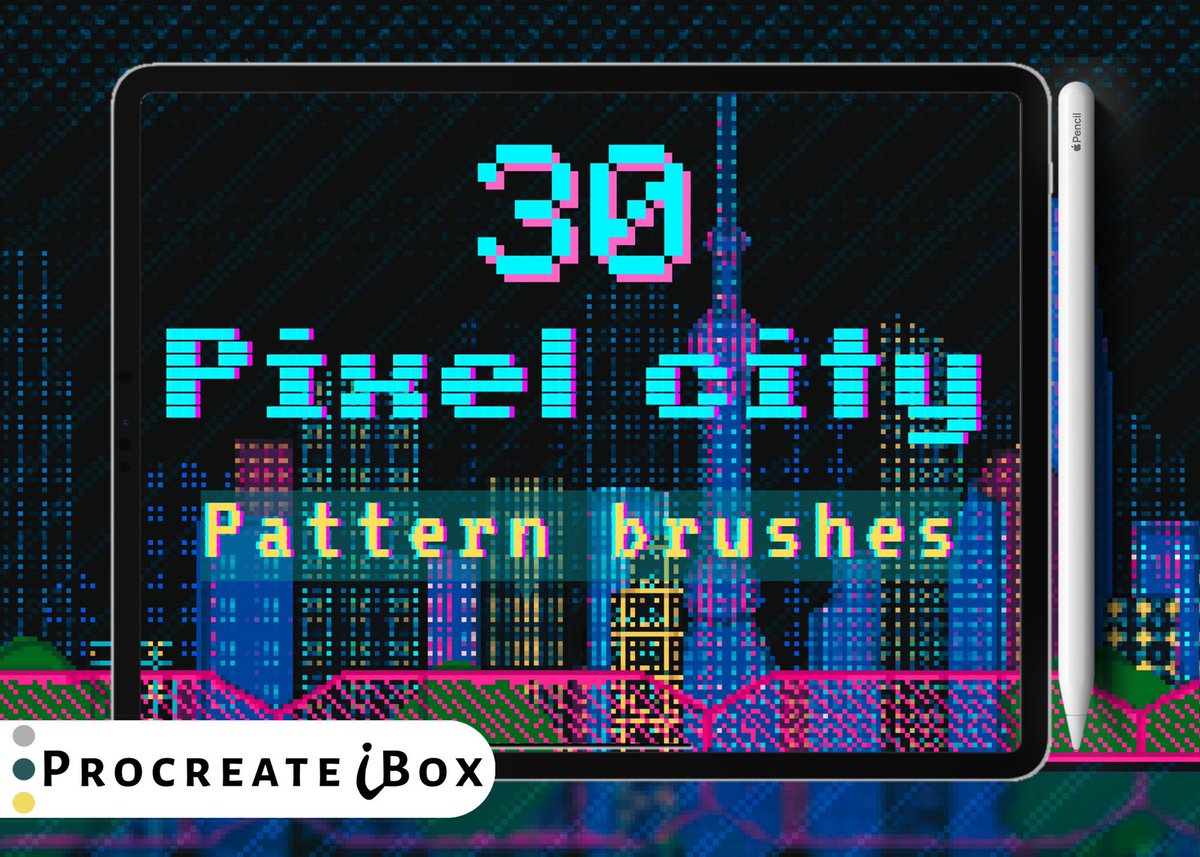 AyameHoon's tweet photo. Pattern for pixel art city version #pixelart #procreate #procreatebrushes #procreatepixel #pixelbrush https://t.co/wvVgXCJFcM https://t.co/7xxCigq8S4