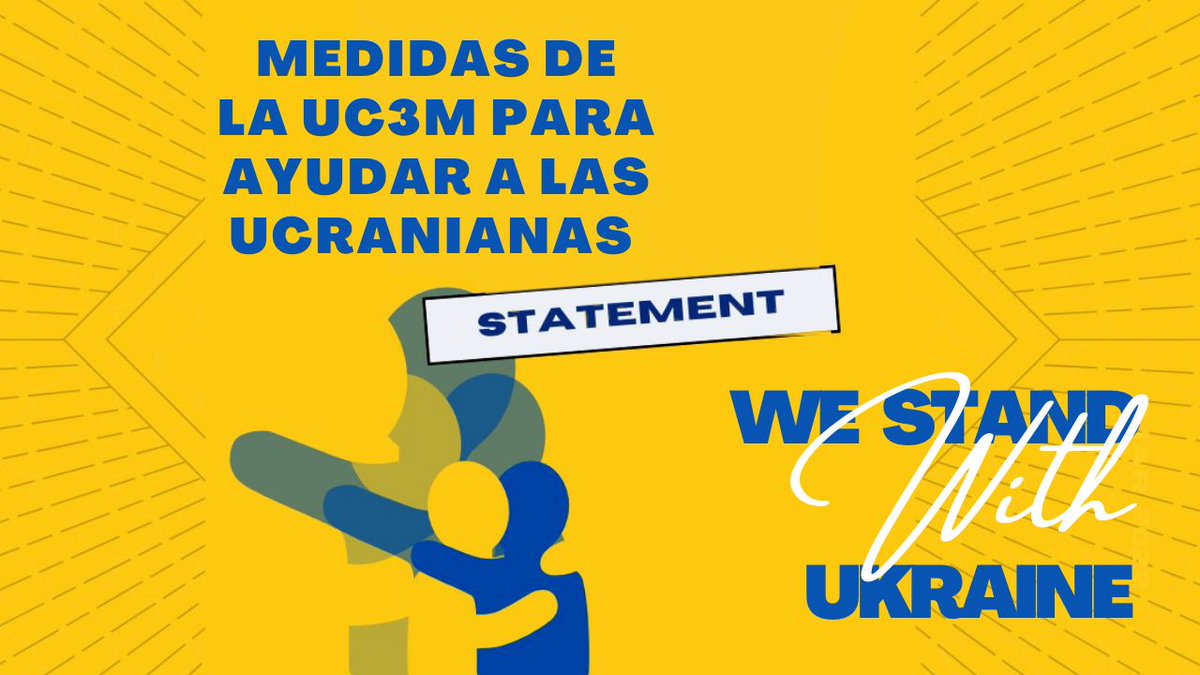 delecritica's tweet photo. 🇺🇦 La @uc3m ha adoptado una serie de medidas para apoyar a estudiantes y docentes universitarios y preuniversitarios en Ucrania.

Cuando las cosas se hacen bien, lo justo es reconocerlo. Por eso, os las explicamos en este HILO🧵:
#StandWithUkraine https://t.co/QJK1NPsJ4t