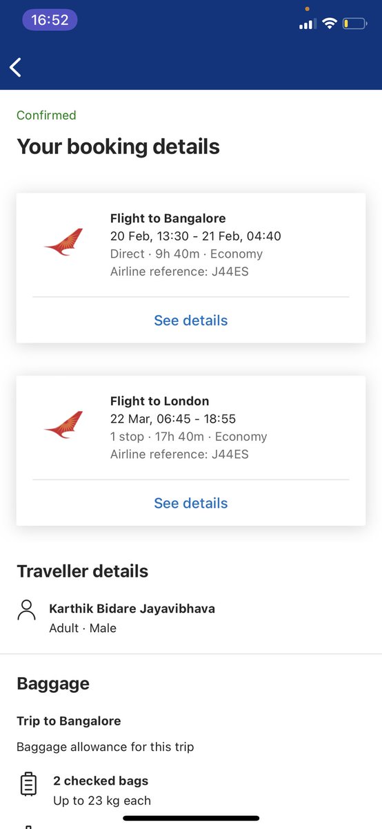 karthiksanjay's tweet image. So unprofessional of @bookingcom to mislead travelers. Opted @airindia flight reschedule option upfront and paid flight fare difference booking.com is still unsure of ticket confirmation and suggested to cancel the ticket instead. Having a nightmare experience.#fraud