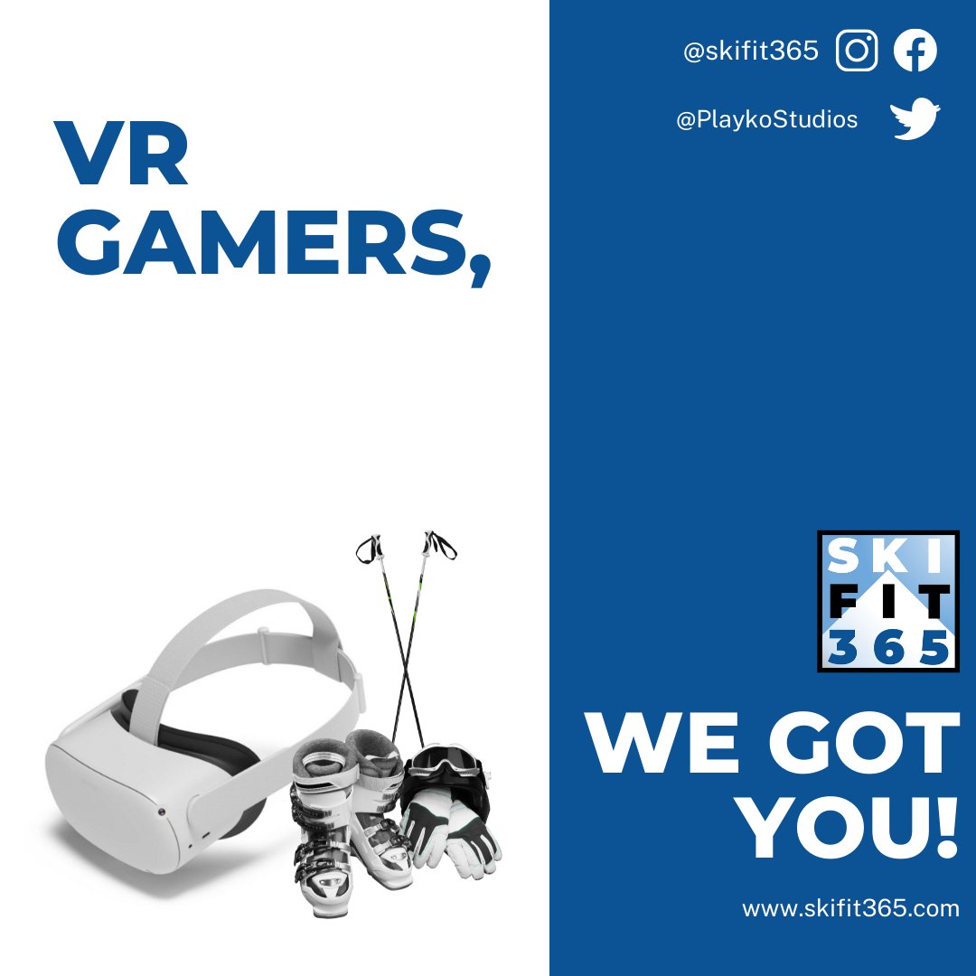 Ski Fit 365 is an authentic skiing adventure for your own home. Using the latest #WebXR technology, Ski Fit 365 brings #virtualreality to web browsers, making it easily accessible to play. You simply follow the link and hit play. ⛷

Have you tried it yet?