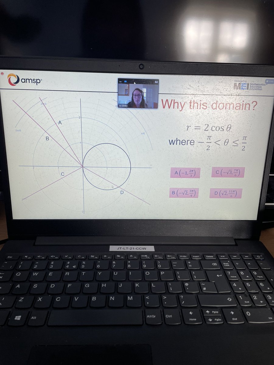 MrCrowther1905's tweet photo. Back for day 2 of the Further Maths conference and enjoying the opportunity to learn more about Polar co-ordinates. #AMSPconference @Advanced_Maths https://t.co/lxTMnILRly