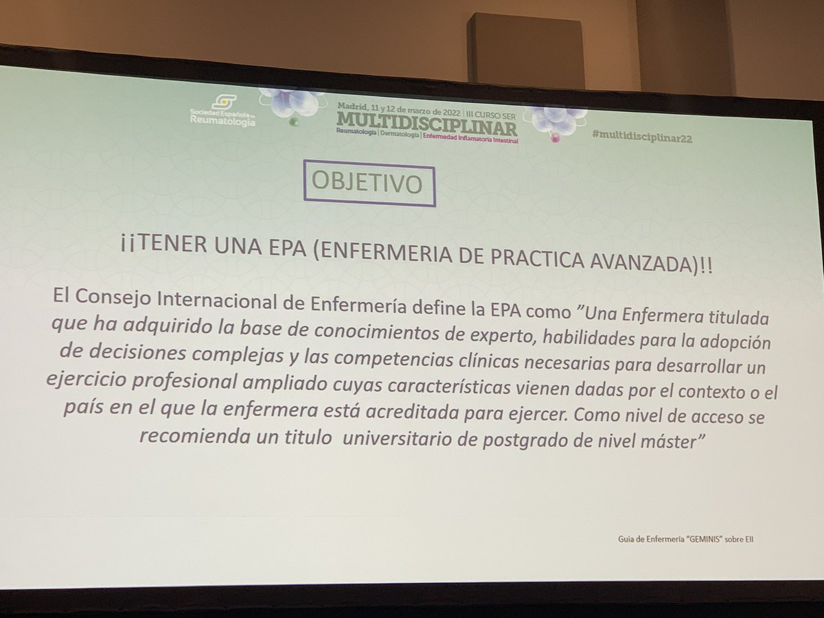 mariaj_morenom's tweet photo. #multidisciplinar22 @SMurcianaReuma @GRESSER_Espa @SEReumatologia
Y ya la última mesa!
❇️Enfermería: @Chemartenerife
▶️Necesitamos ya el reconocimiento de la especialidad de enfermería en Reumatologia‼️‼️
▶️Las distintas sociedades forman a su enfermería @gteii_sefh @gte_ser https://t.co/sWBA33if6Q