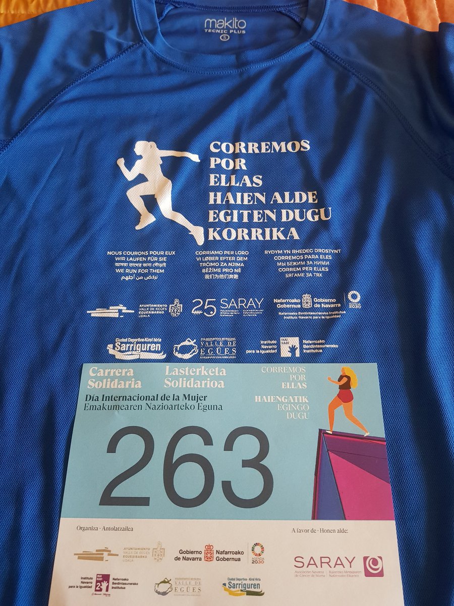 Investigamos por ellas y "Corremos por ellas" #CarreraSolidaria <a href="/AValledeEgues/">Ayuntamiento Valle de Egüés Udala</a> a favor de <a href="/SarayAsociacion/">Saray Asociación</a> #cancerdemama #DiaInternacionalDeLaMujer <a href="/UNavarra/">UPNA - Universidad</a> <a href="/idisnanavarra/">IdiSNA Navarra</a>