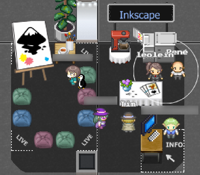 inkscape's tweet image. Chemnitzer Linuxtage Days have started! Visit Inkscape&apos;s booth! Ask us anything about the project &amp;amp; program!

Virtual exhibition hall: play.live.linux-tage.de
(Our booth: head left to wall, &amp;amp; up to 3rd booth)

Join us for talks: jitsi.live.linux-tage.de/global-clt22-l… #inkscape #FLOSS #CLT2022