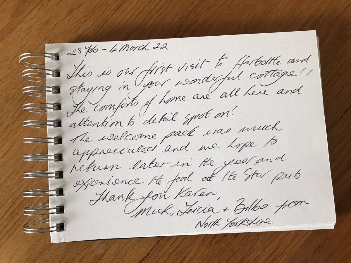 Thank you to our latest customers staying in Drakestone Cottage for their guestbook reviews…