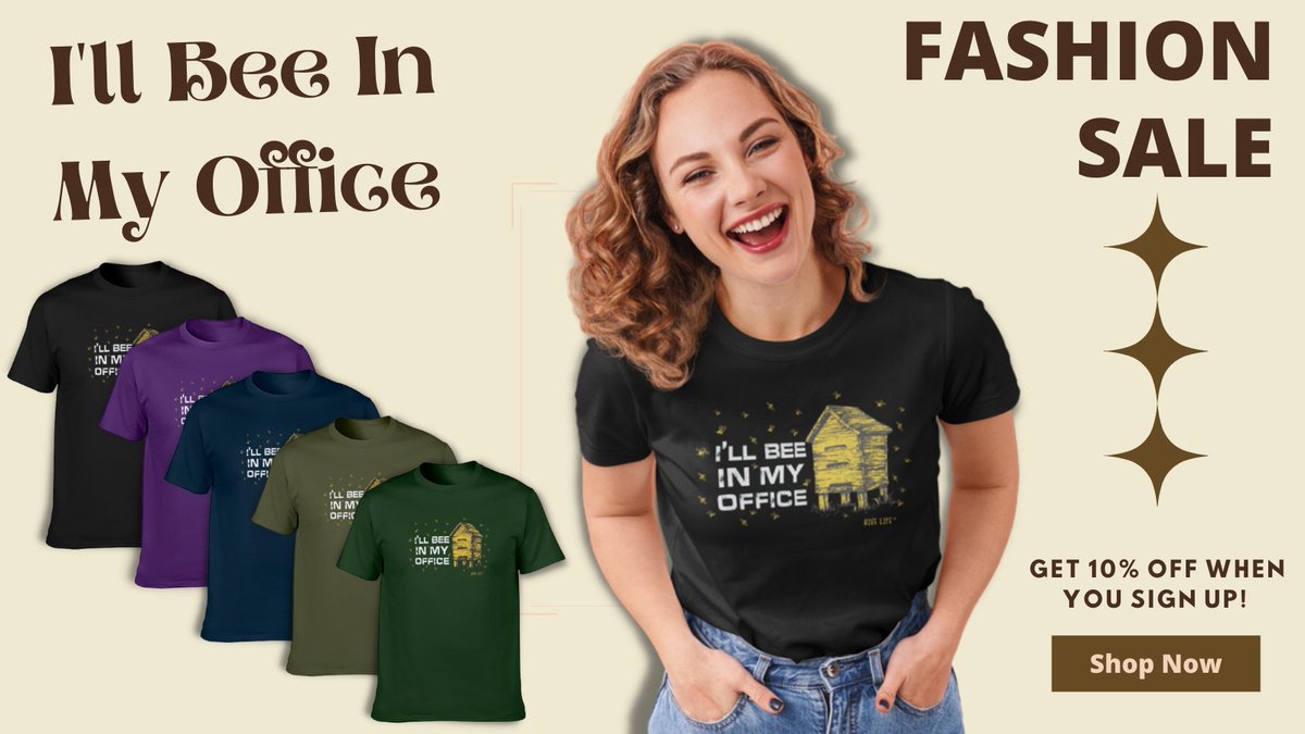 HiveBuddies's tweet photo. Pollinate the world with pure happiness. Express your blissful state of mind in a t-shirt buzzing over with delight. 

#savethebees🐝 #beekeeperslife #beehive #beelife #beekeep #lovebees #beekeepinglife #saveourbees #beekeeping  #naturalbeekeeping #beekeepers #usafashion https://t.co/8XLLJQwtVk
