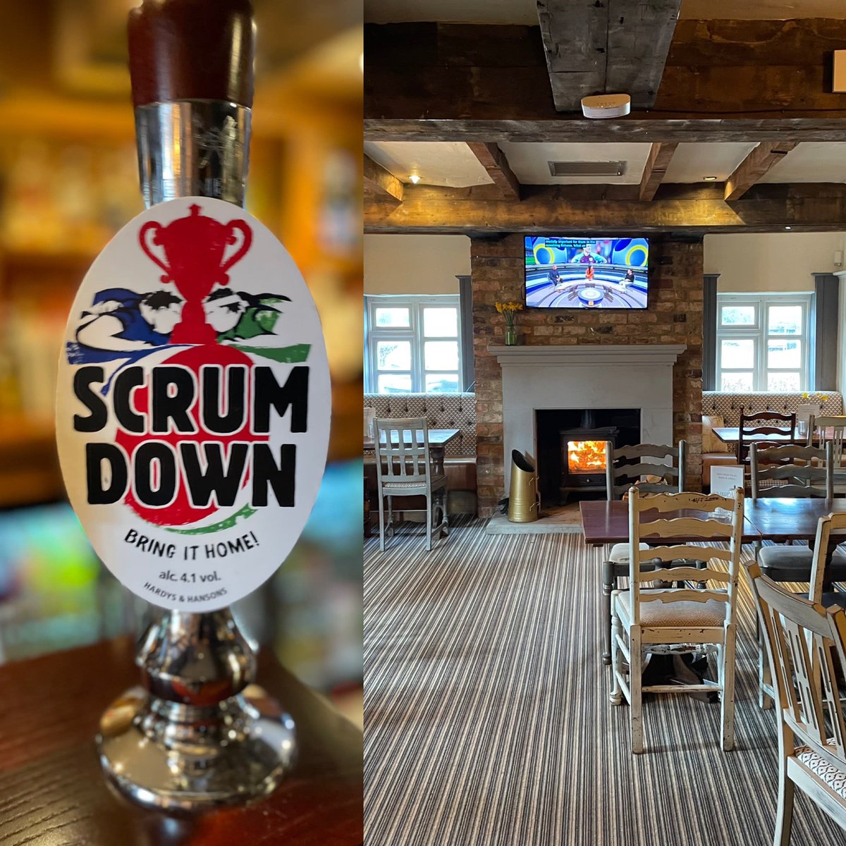 SlipperBoot's tweet photo. Weβre showing the 6 nations rugby today in our side room along with serving our very own βscrum downβ ale. #Sixnations #Amersham #scrumdown #supersaturday https://t.co/bReVf8fuaC