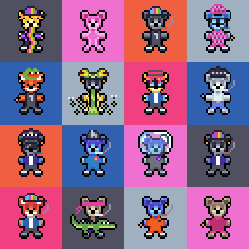 BlockBearsNFT's tweet photo. a few of the bears... ʕ •ₒ• ʔ ʕ •ᴥ•ʔ mint on our website is still ongoing ➡️ https://t.co/REkOAWBovO  Ξ0.04 per token #NFT #nftcollector #NFTCollection #NFTs #NFTCommunity #nftart #NFTartist https://t.co/XKfWk9aMI7