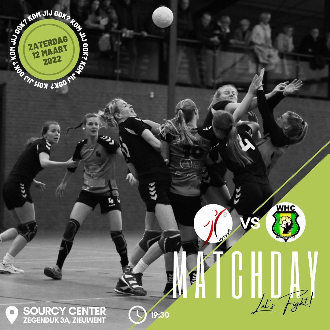 PacelliHandbal's tweet photo. Na een doordeweekse wedstrijd met winst te hebben afgesloten, willen wij vanavond tegen WHC ook graag de punten thuis houden! Gaat dit ons lukken? Be there!💪🏼🔥 https://t.co/hTWrYVDAH7
