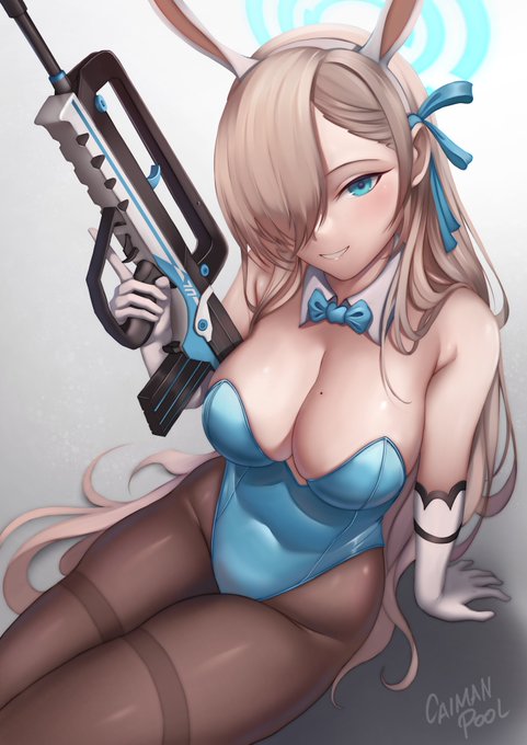 バニーガールアスナ 🐰♥️
Shaking off some rust hope you guys like it! 
#BlueArchive #ブルアカ 