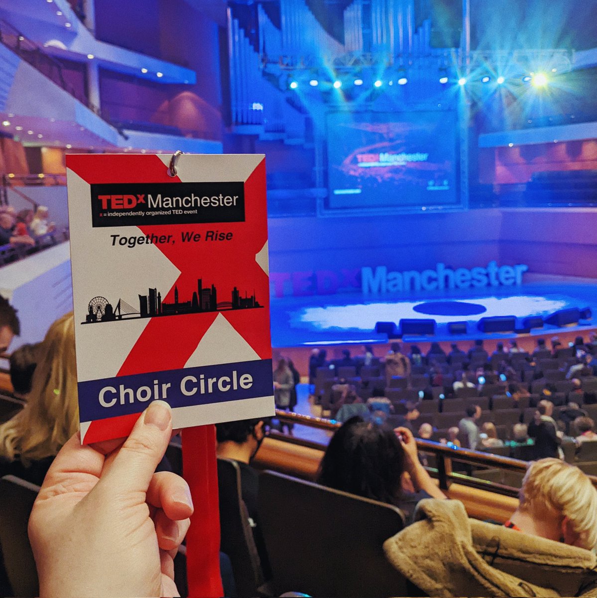 It's great to be back at #TEDxManchester. My brain is already full of new things to think about and it's only lunchtime.