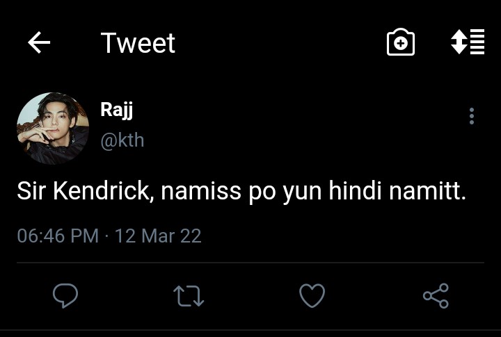 perveeSK's tweet photo. HE'S MY HAVEN

— a filo #taekookau
The Untold Story of Kendrick (jk) and Rajj (th). https://t.co/K3BM8uBFkA