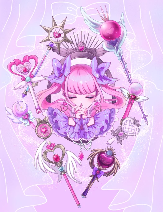 #絵柄が好みっていう人にフォローされたい 

キラキラピンクと強くて可愛いが好きな人に届きますように💘✨ 