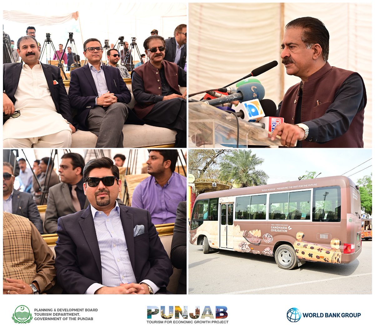PTEGPOfficial's tweet photo. Under "Better Accessibility to Heritage Initiative" following vehicles have been designed for tourists of all ages &amp; abilities across Punjab. 

-11 Designed Heritage Rickshaws
-11 Designed Golf Carts
-1 Designed Heritage Bus https://t.co/ij1ijDE7nz