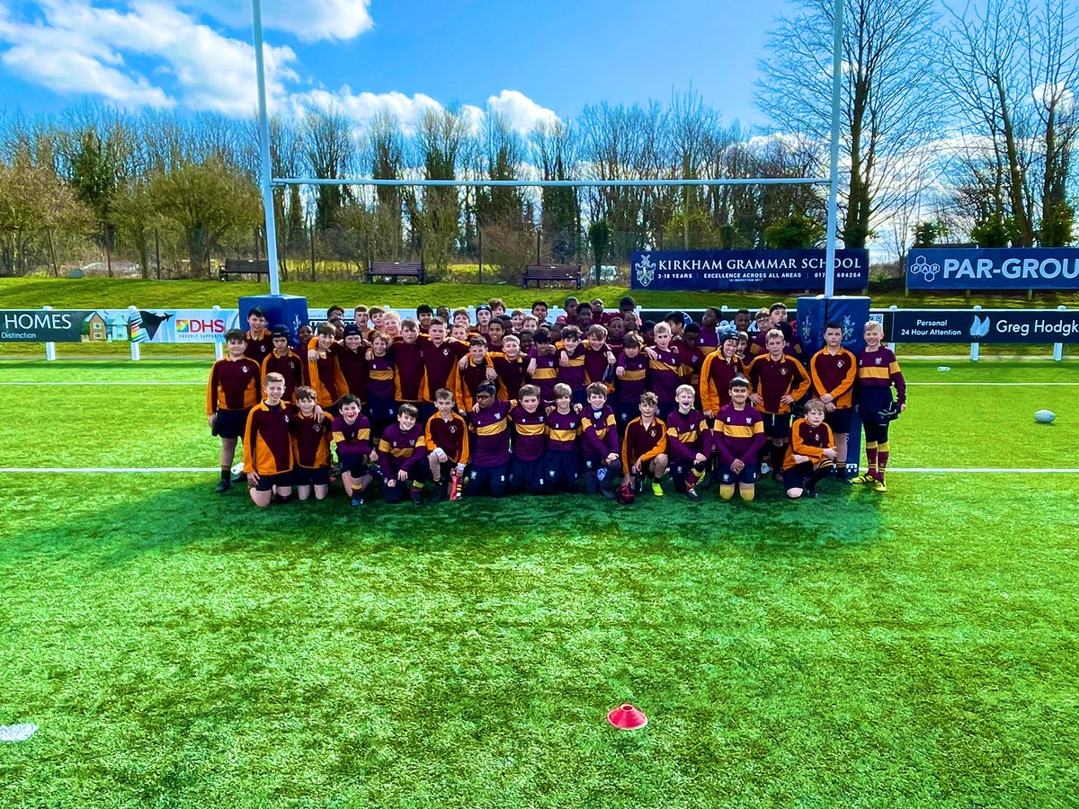 DartfordGSsport's tweet photo. Huge thanks to @HuttonGsport for their hospitality and for 3 very competitive fixtures! 

A great morning of rugby in the sun with MoM performances from Jonathon Adegbola, Dylan Case &amp; Sope Aremu! 

Now back to the hotel to get ready for Sale vs Gloucester 🏉👊🏻
#Y7RugbyTour2022 https://t.co/sbfu7PYpEx