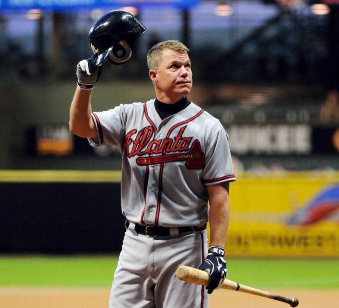 uniformcritic's tweet photo. Chipper Jones: the only switch hitter to hit .300 from both sides of the plate. (@JPosnanski Baseball 100 book) https://t.co/YbciJO1x4U