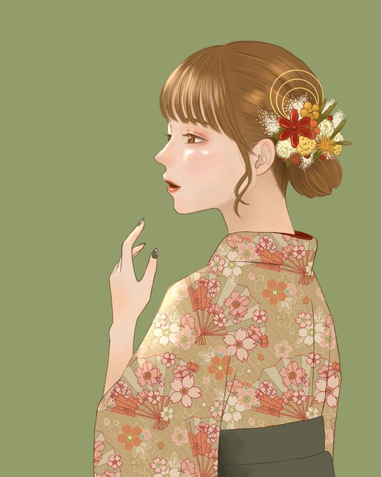 和服のtwitterイラスト検索結果