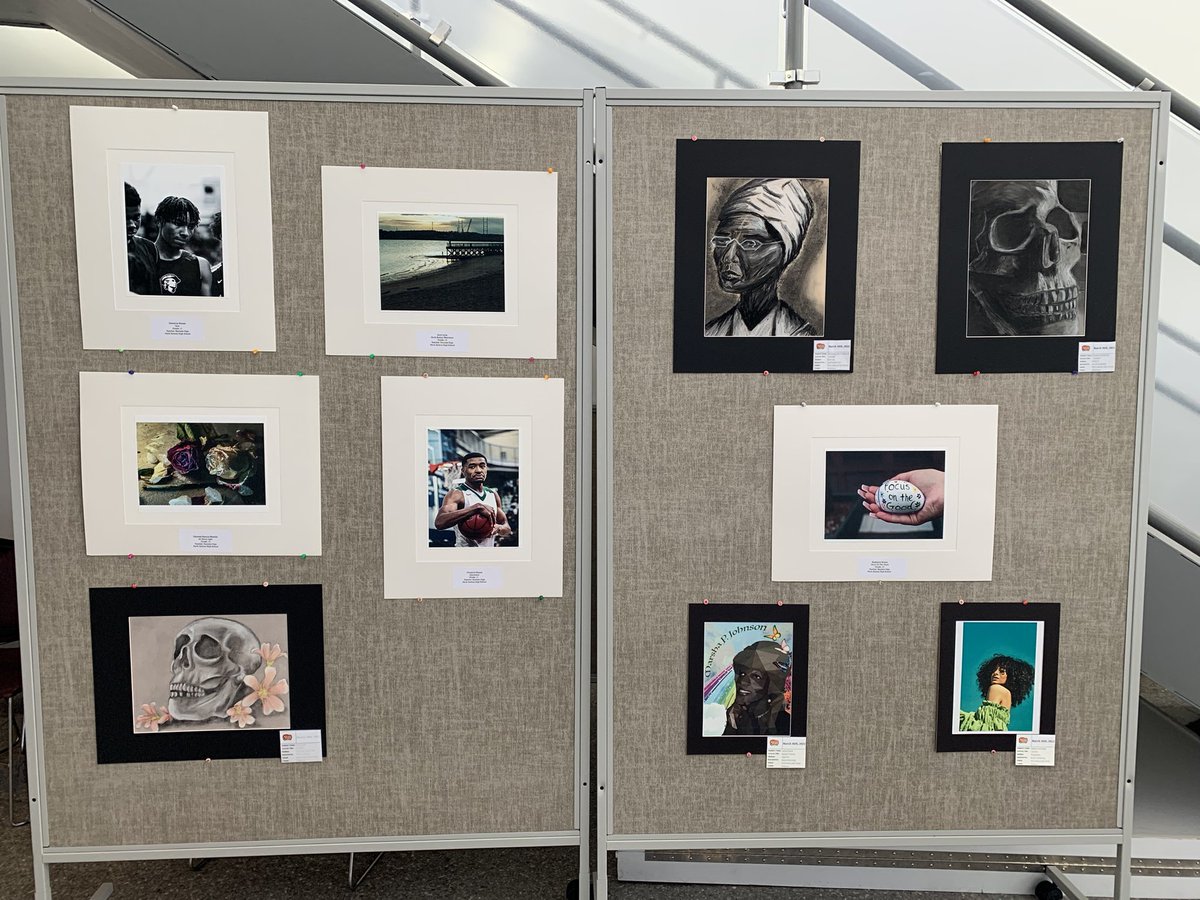 BwilsonVPA's tweet photo. Excited to be back in action! Brings a smile to my face to see our amazing student artwork on display at the 2022 Middlesex Teen Arts Festival. #ArtsEdNow #MarchForward #ArtsInOurSchoolsMonth https://t.co/DpUJKsy97P