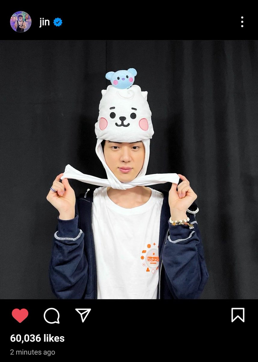 UniversBTS_'s tweet photo. [INSTAGRAM] Jin 🐹 (1/2)

🦉 @BTS_twt https://t.co/QmpMauNgwI