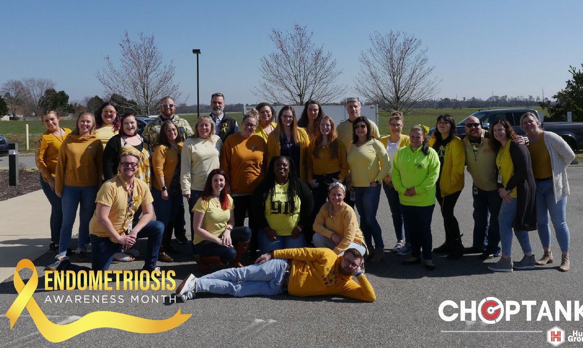 Our teams wear yellow to support Endometriosis Awareness month. 💛#EndometriosisAwarenessMonth #ChoptankCares

#ChooseChoptank! We are hiring for our #Easton, #Preston, #Baltimore, #Tampa, #Dallas, #Denver and #Atlanta locations! Learn more: hubs.la/Q015VxXD0