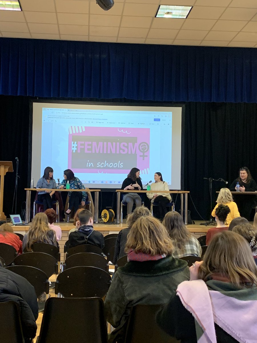 Delight to attend @FemSchoolsNi event today. So many influential people standing together and delivering sessions to promote feminism in our schools . #RSE #feminisminschools @ICNI2019