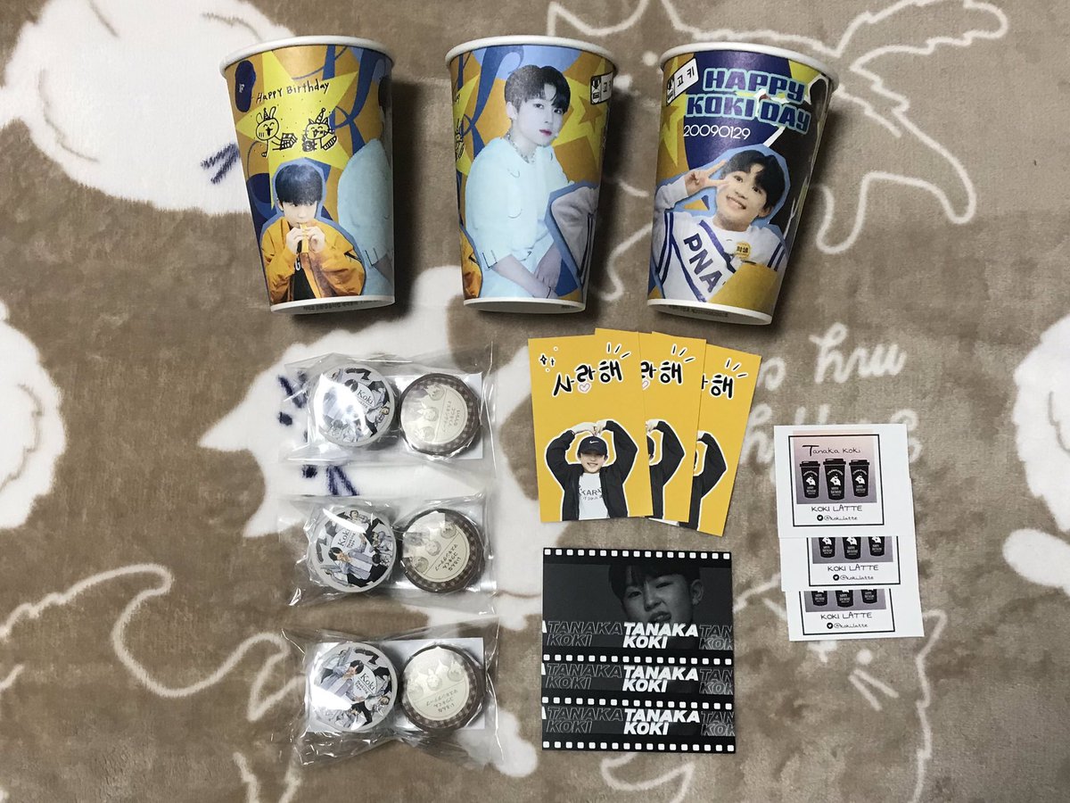 Visited the cafe today and brought home these cuties🥰✨

Bunch of thanks for making this event🥺😭
@koki_latte 
@koki_t0129 
@cafe_trois__ 

And thank you so much for the special gift @k_shumi_koki 🥺❤️

#peace_love_koki 
#다나카고키 #TanakaKoki
#田中煌己 #고키 #コウキ