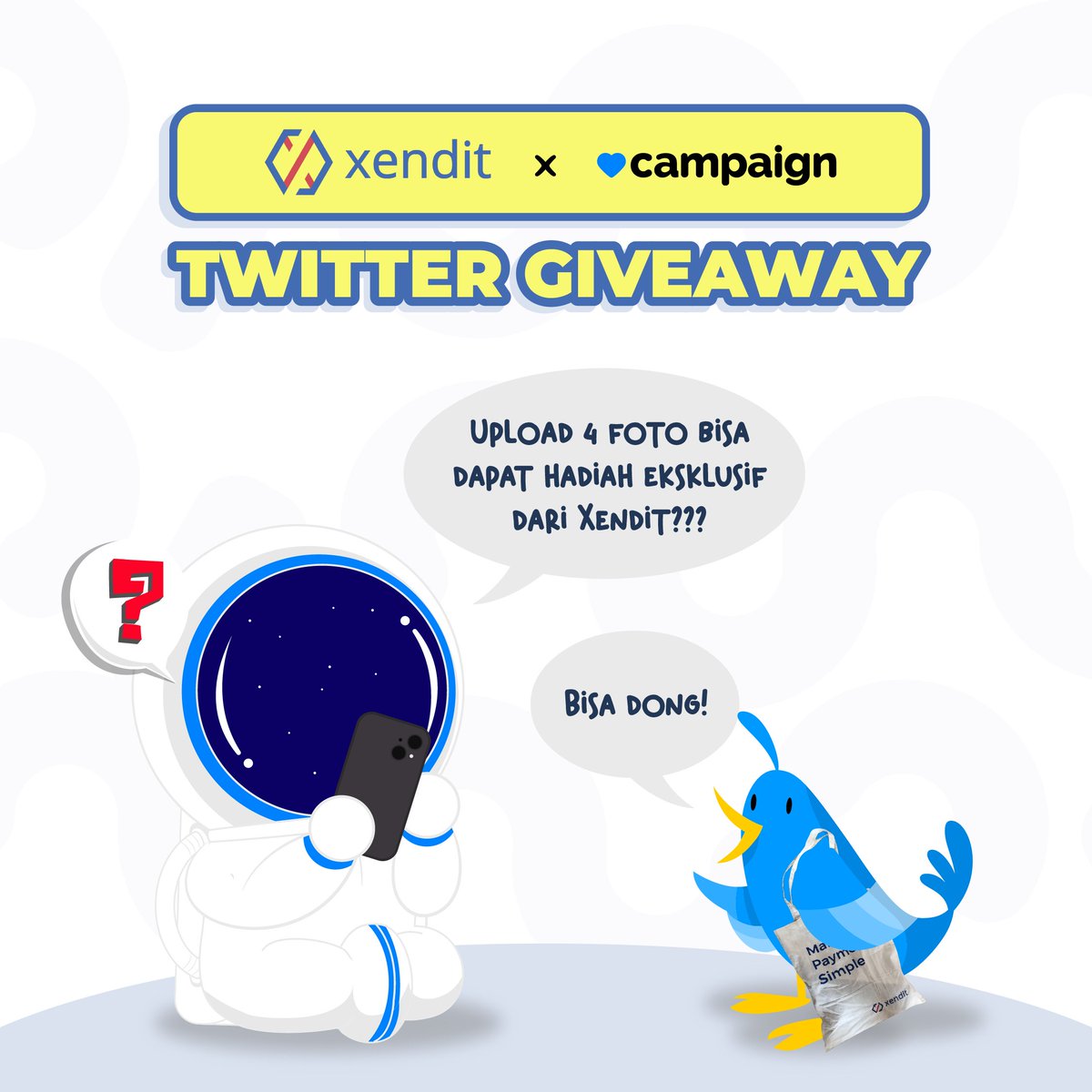 campaign_id's tweet photo. Siapa yang bangga produk lokal? 

@Campaign_ID x @xendit_co ngadain GIVEAWAY buat kamu yang bangga produk lokal!
Cuma dengan upload 4 foto=buka donasi Rp25.000 kamu udah bisa dapetin hadiah eksklusif dari Xendit!

Yuk, buruan ikutan! Kapan lagi bisa donasi tapi juga dapet hadiah! https://t.co/B7FCIpDUoX
