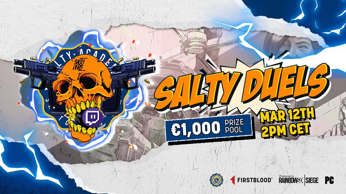 Sixquatre's tweet photo. 🔴 LIVE !

La 6ème édition des #SaltyDuels est là avec @firstbloodio c'est maintenant ! 😍

💰1,000€ de CASH

⚔️ 2 vs 2 

📺 https://t.co/XAcQJUMrJT https://t.co/yRuUf5PURH