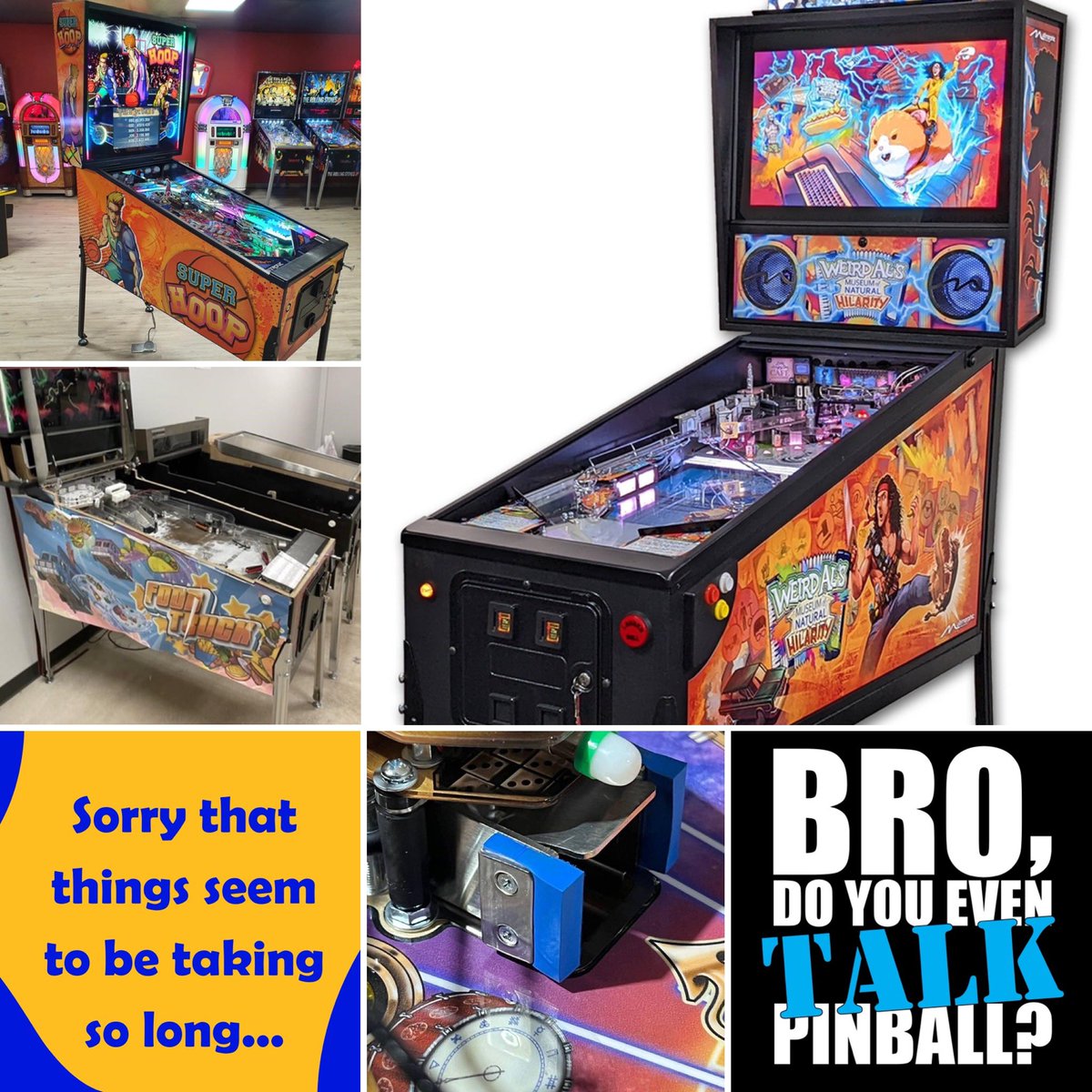 buffalopinball's tweet photo. Talking pinball today! Tons to catch up on, including:
• Weird Al Pinball
• Stern Slowdown
• Flipper Foxtrot, Super Hoop
• Deeproot, Ballarama, Pinball Adventures
• @pinbrew
• Topper Talk
Live at 11 a.m. Eastern: https://t.co/7BR7FkGghc
#pinball #buffalopinball #twitch https://t.co/aisK2RpYso