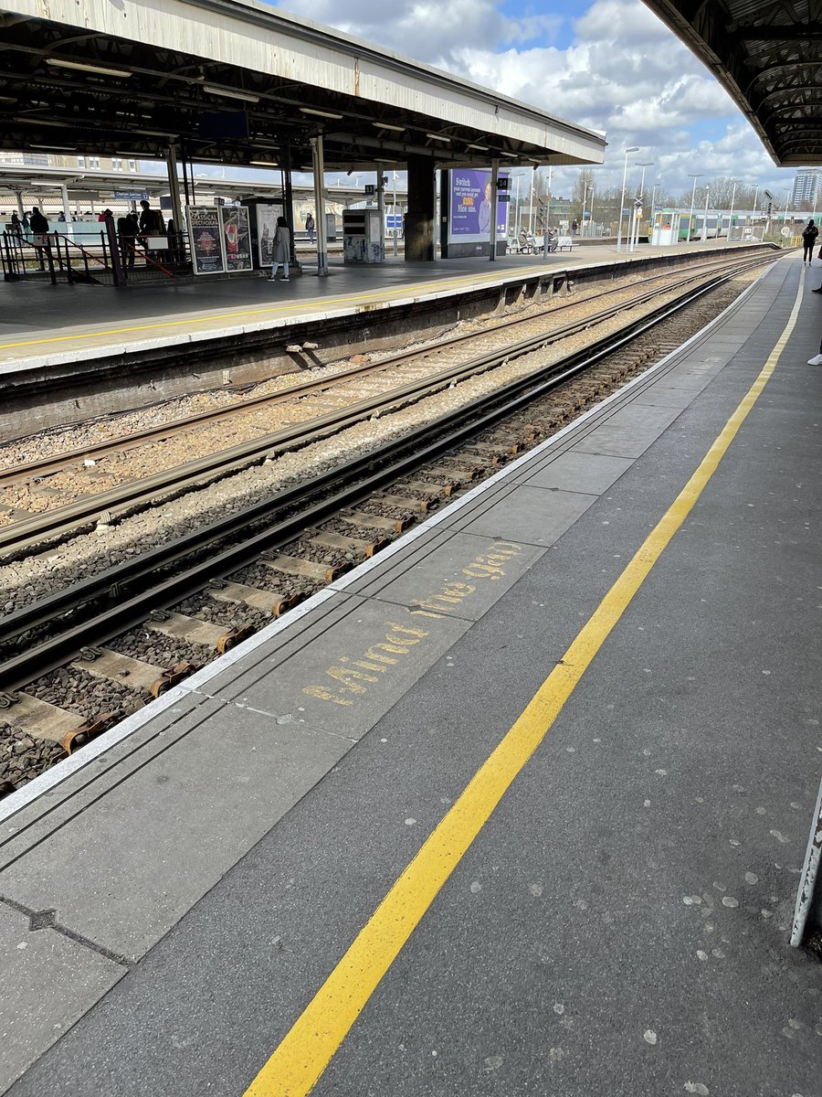 Stephen Anderson (@saj_anderson) on Twitter photo Standing on platform 15 at Clapham Junction and couldn’t help but notice no tactile paving anywhere. This is extremely dangerous for visually impaired people like me. I was lucky a member of the public warned me. This is urgent. When will this be fixed please <a href="/networkrail/">Network Rail</a>? Standing on platform 15 at Clapham Junction and couldn’t help but notice no tactile paving anywhere. This is extremely dangerous for visually impaired people like me. I was lucky a member of the public warned me. This is urgent. When will this be fixed please <a href="/networkrail/">Network Rail</a>?