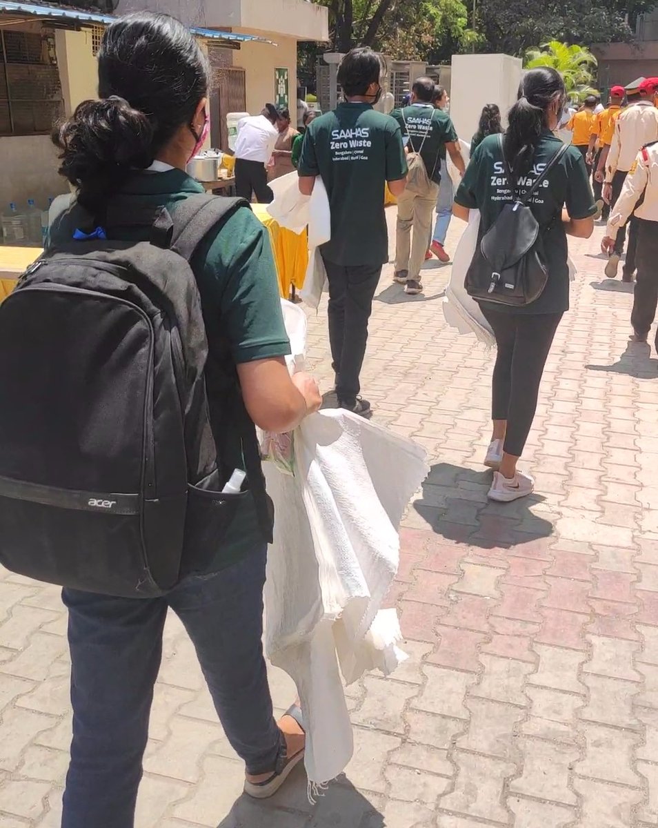 SaahasZeroWaste's tweet photo. Today we bring you live reports from #chinnaswamystadium. Yes we are on field not watching cricket  but manging waste generated during the match. Wish us luck.
#INDvsSL https://t.co/O8uJTmhiLu