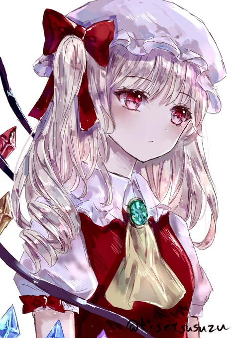 外出する時間になる前にめちゃくちゃ急いで描いたフランドール落書き 
