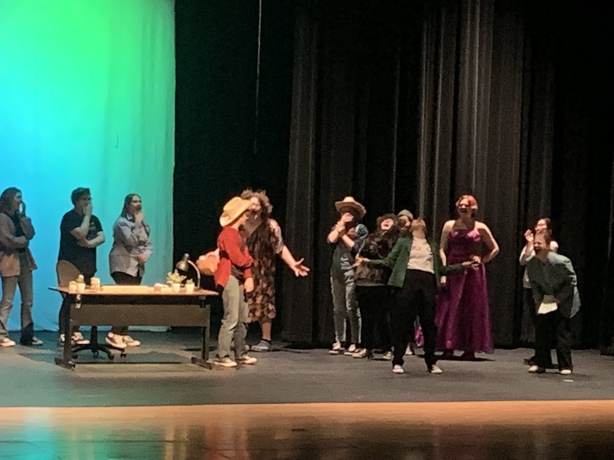 BCBrandts's tweet photo. Another great BCHS play performance. Internet Is Distract--OH LOOK a KITTEN! If you missed it you can catch the last show today at 2pm. https://t.co/8a7Bvx4jDB