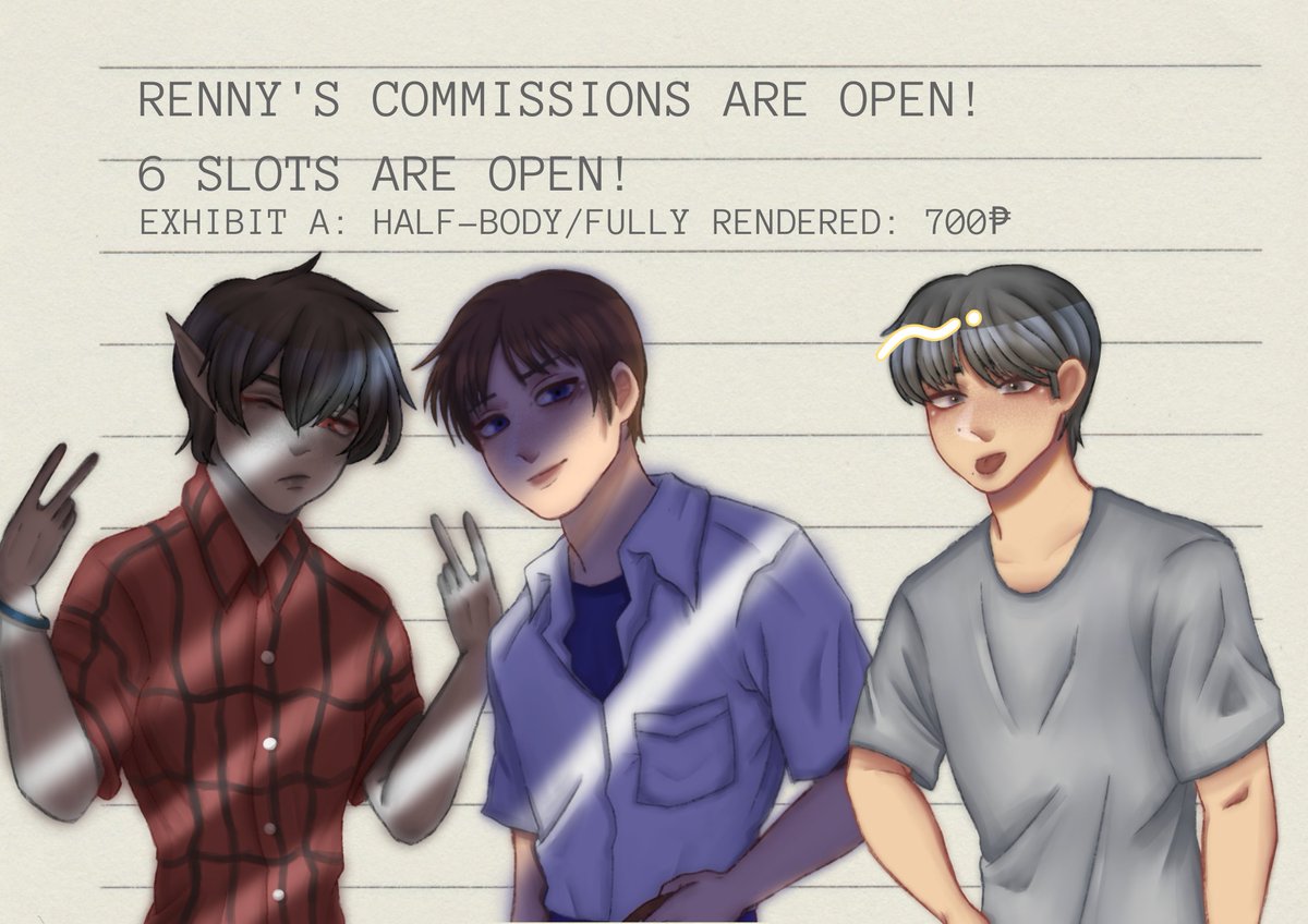 rnnien's tweet photo. HELLO! it's the time of the year where I finally open commissions! I need to start saving up money for when I get to senior high and have spare allowance if I need to buy smth! rts and likes are very much appreciated! 🫐 >< (1/4) https://t.co/T5rdZpnBoi