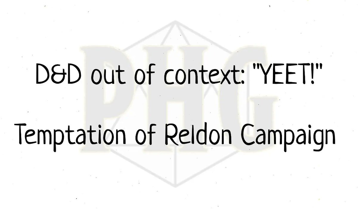 PlayerHaterLLC's tweet photo. #DnDoutofcontext #thetemptationofreldon #chooseyourtribe #welcometothetablephg #dnd #dungeonsanddragons #dungeonsanddragons5e #tabletoproleplaying #tabletoproleplayinggames https://t.co/m2gbKC1GzY